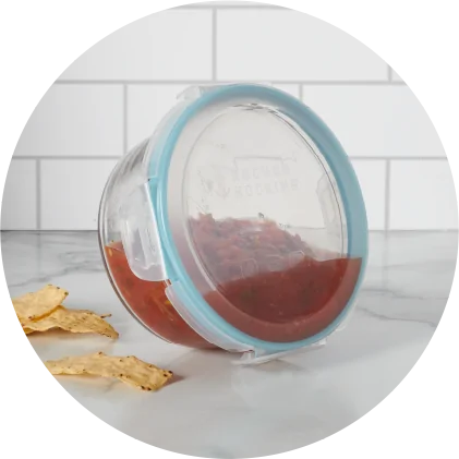 Anchor Hocking TrueLock 6-Cup Rectangle Food Storage