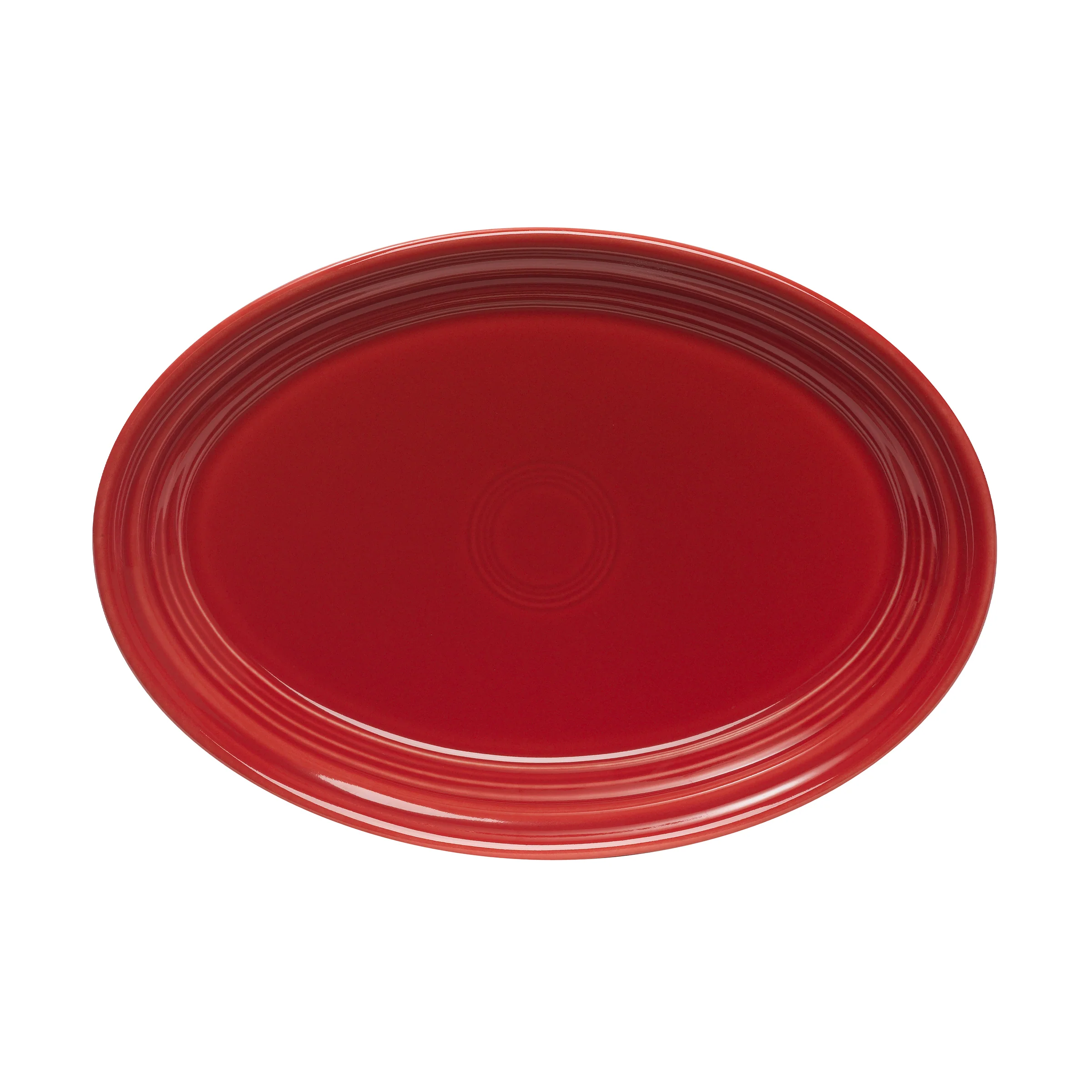 Fiesta 9 5/8-Inch Small Oval Serving Platter, Scarlet