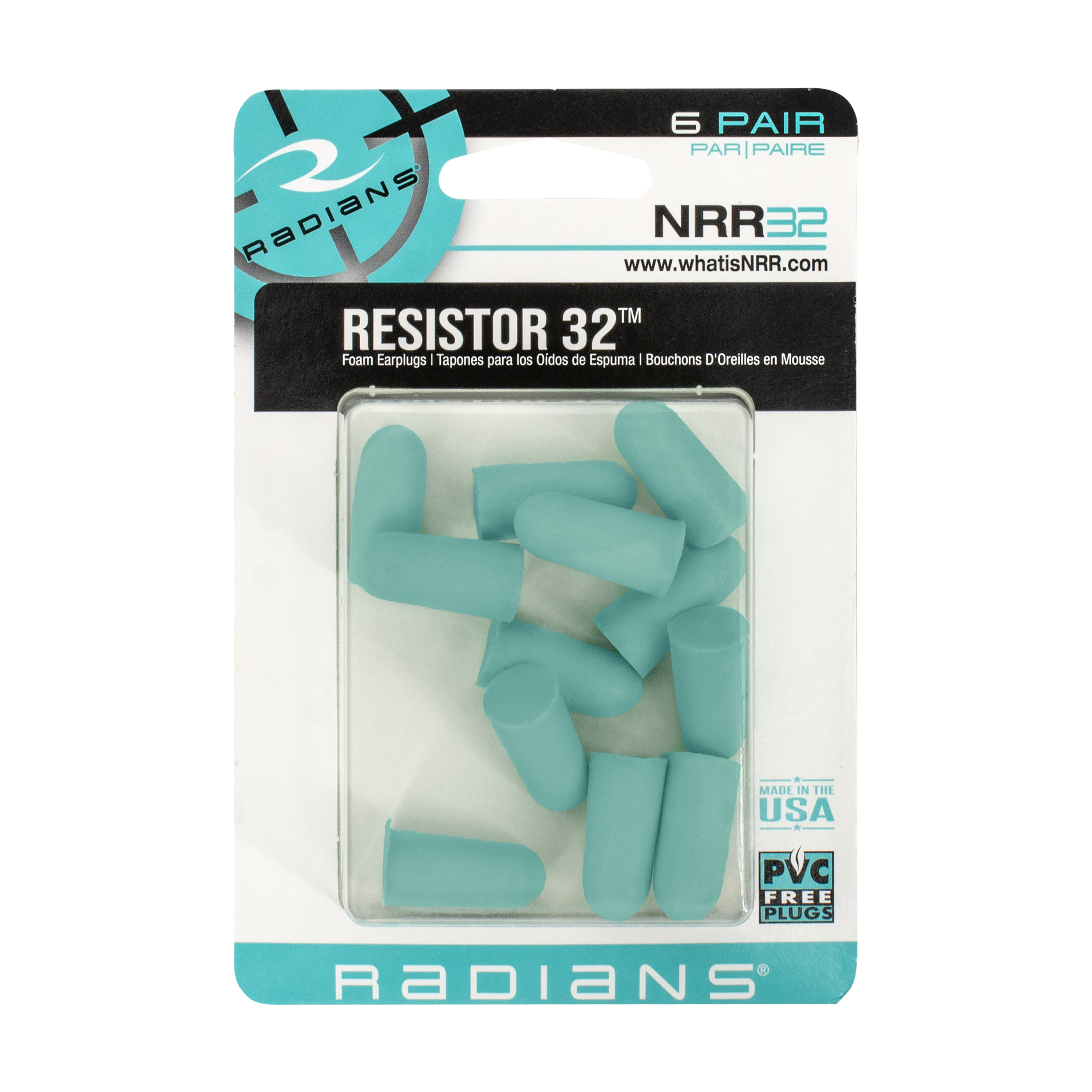 Radians Deterrent 32 Disposable Foam Earplugs