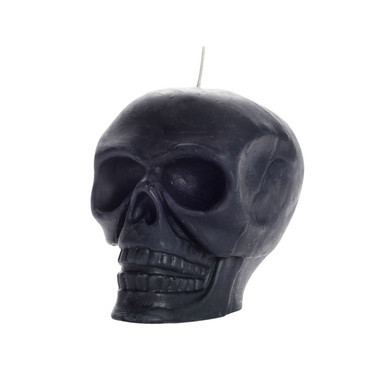 Big Dipper Wax Works Pure Beeswax Halloween Candle Black Skull