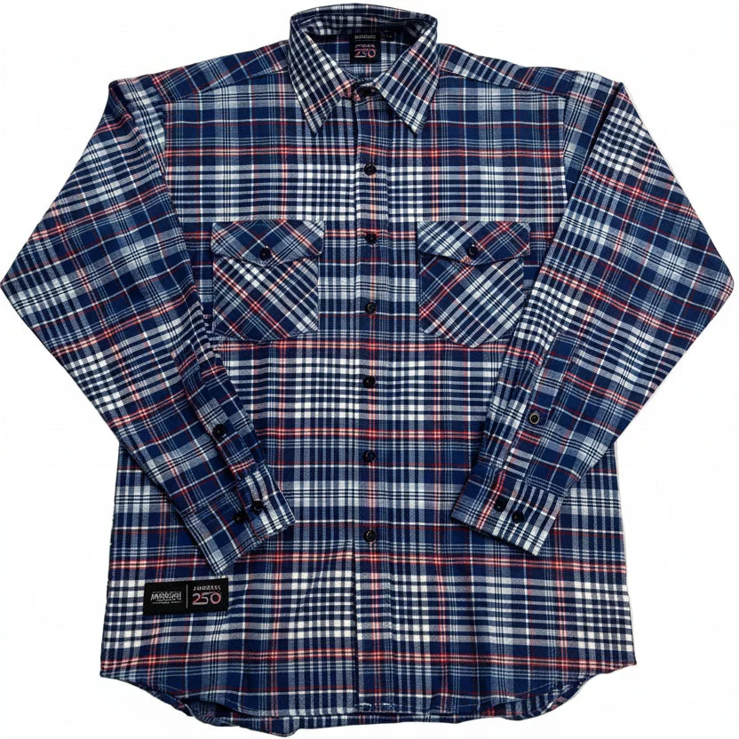 All American Clothing America250 Men's Long Sleeve Classic Midweight Flannel Shirt