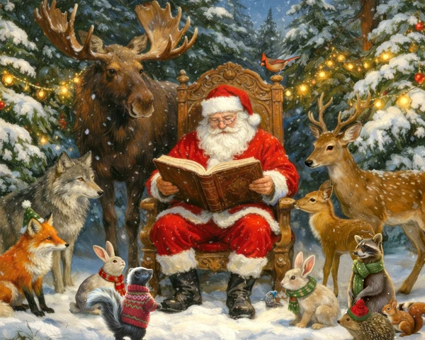 Springbok 500-Piece  Santa Jigsaw Puzzle