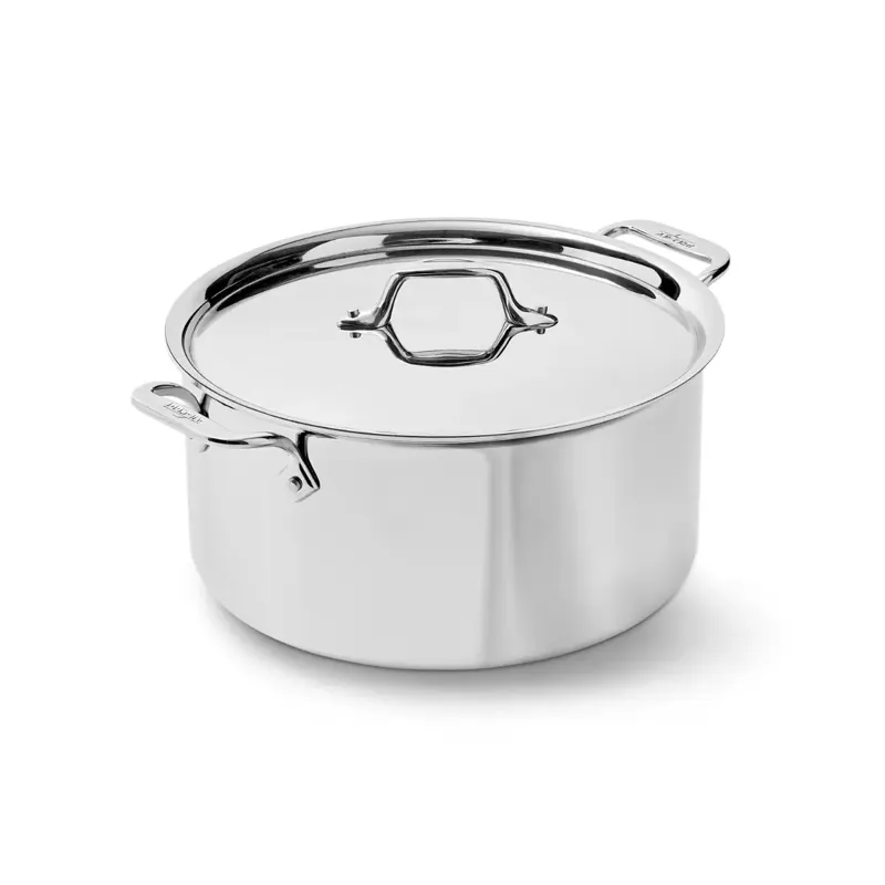 All-Clad D3 Stainless 8-Quart Stockpot with Lid 4508