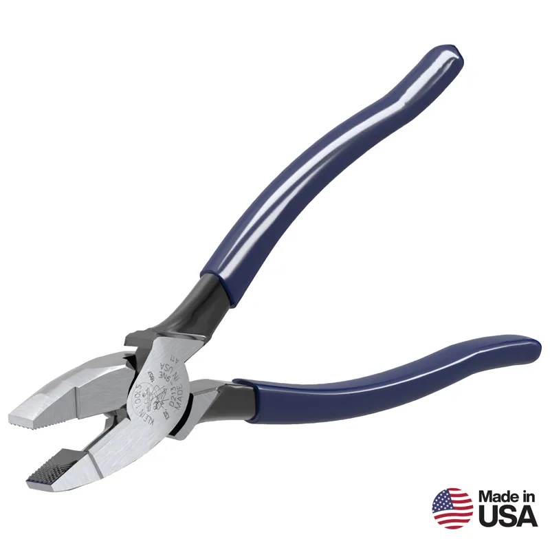 Klein Tools D213-9NE 9-Inch Lineman's Pliers, New England Nose