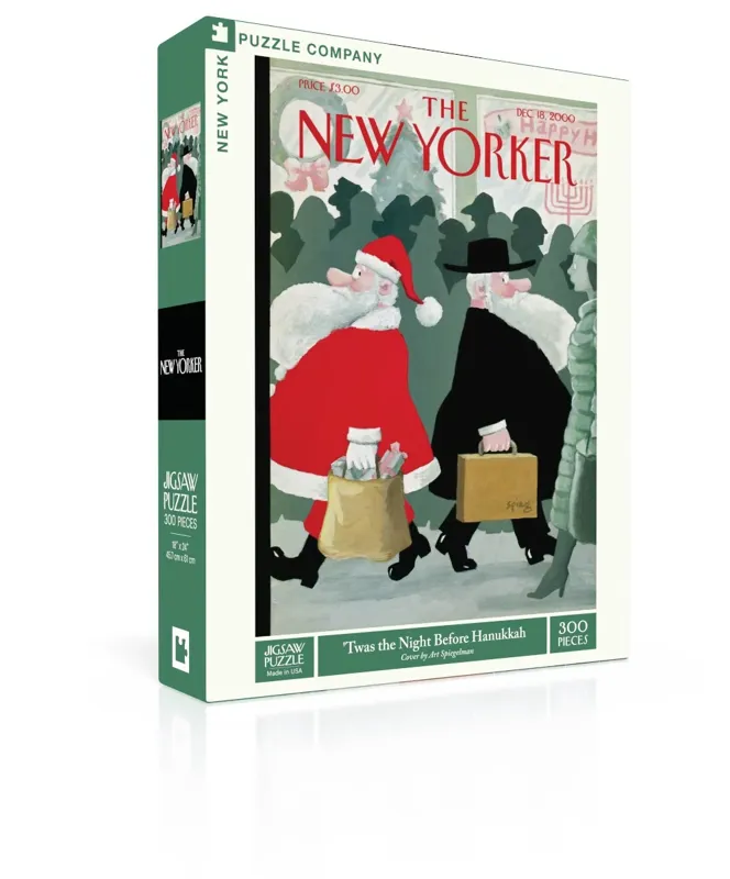 New York Puzzle Company 'Twas the Night Before Hanukkah 300 Piece Puzzle