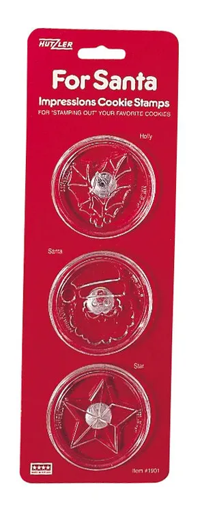 Hutzler "For Santa" Cookie Stamps