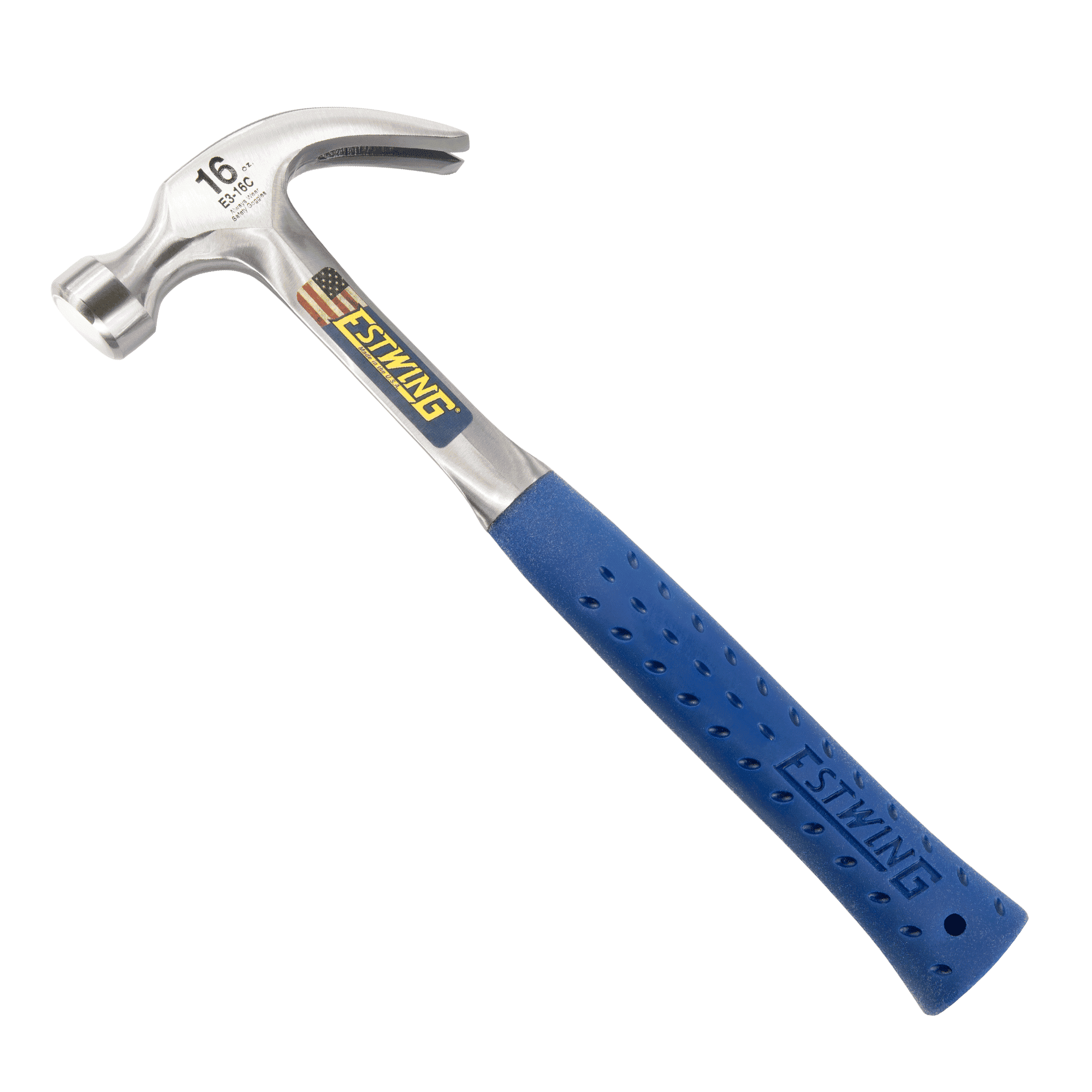 Estwing E3-12C 12 oz Curved Claw Hammer with Shock Reduction Grip