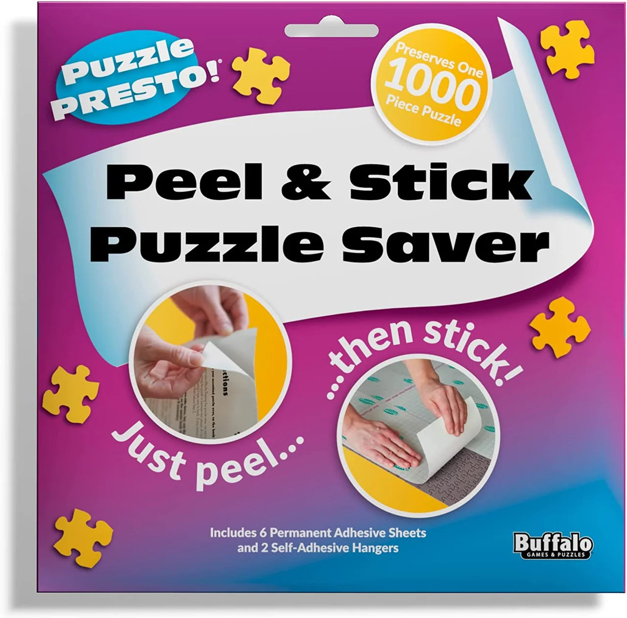Buffalo Games Puzzle Presto Peel and Stick Puzzle Saver