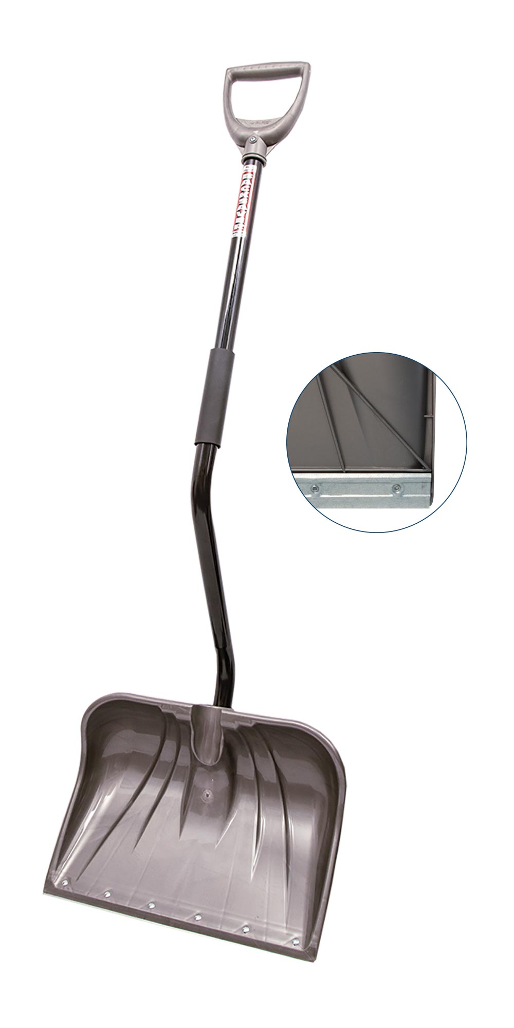 Rugg 18" Pathmaster Premier BACK-SAVER Steel Handle Snow Shovel (26PBSW-S)