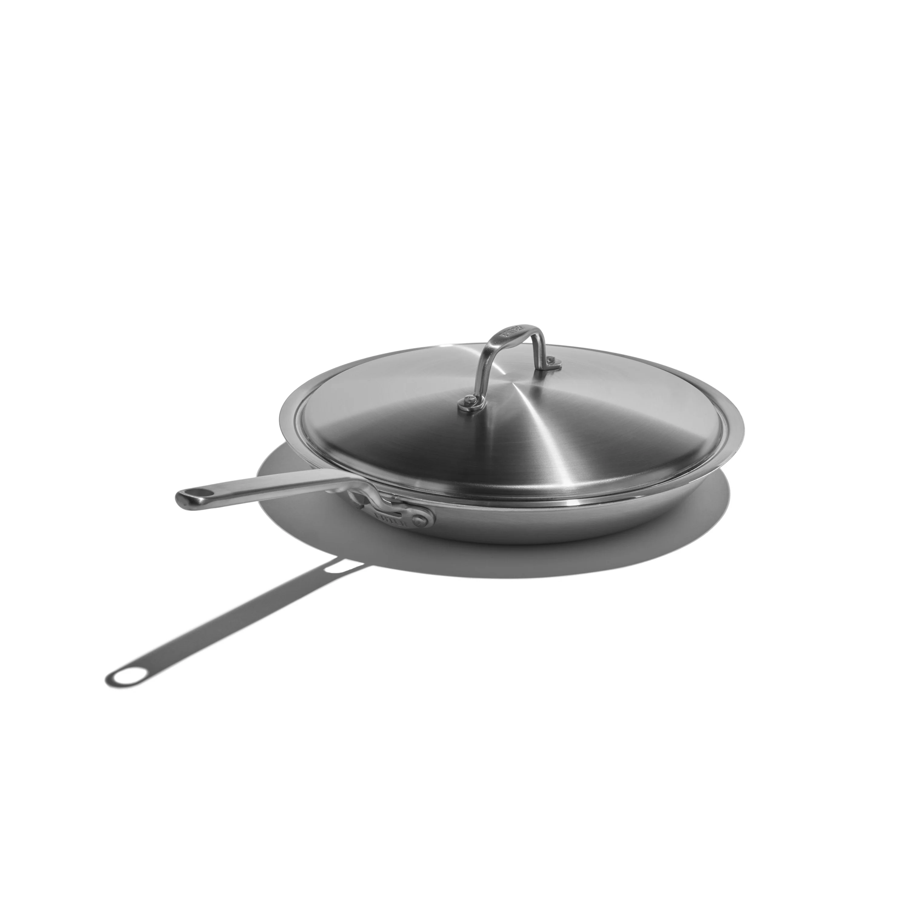 Eater x Heritage Steel 12-Inch Fry Pan with Lid